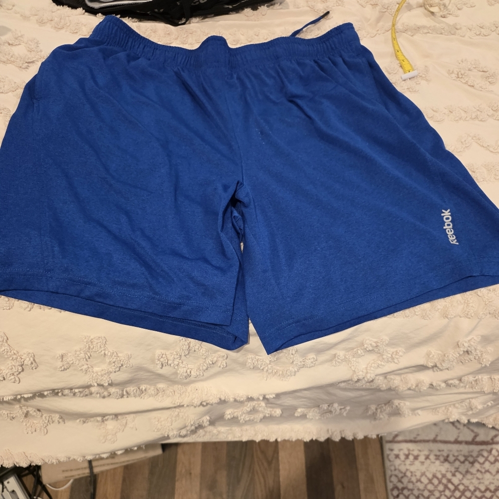 Reebok Men’s Bright Blue Athletic Shorts